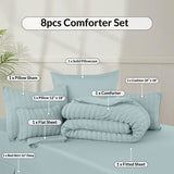 Luxury 10-Piece Bedding Set with Plush Comforter