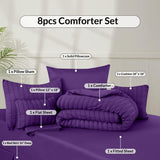 Luxury 10-Piece Bedding Set with Plush Comforter