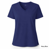 Navy Blue Women’s Stretch Performance T-Shirt – Lux Decor