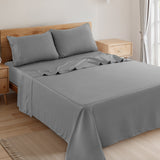4-Piece Deep Pocket Bed Sheets Set – Ultra Soft & All-Season Comfort