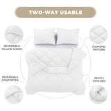 3-Piece Reversible Comforter Set