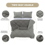 3-Piece Reversible Comforter Set