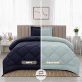 3-Piece Reversible Comforter Set