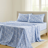 4-Piece Paisley Design Bed Sheet Set | Deep Pocket | Flat, Fitted & Pillowcases