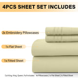 Premium 6-Piece Deep Pocket Bed Sheets Set