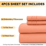 Premium 6-Piece Deep Pocket Bed Sheets Set