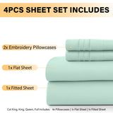 Premium 6-Piece Deep Pocket Bed Sheets Set