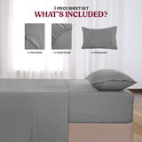 3-Piece Deep Pocket Bed Sheets Set, Ultra Soft, features and benefits – Lux Decor