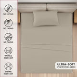 4-Piece Deep Pocket Bed Sheets Set – Ultra Soft & All-Season Comfort