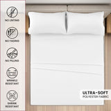4-Piece Deep Pocket Bed Sheets Set – Ultra Soft & All-Season Comfort