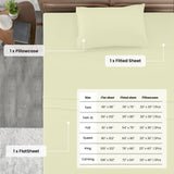 4-Piece Deep Pocket Bed Sheets Set – Ultra Soft & All-Season Comfort
