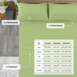 4-Piece Deep Pocket Bed Sheets Set – Ultra Soft & All-Season Comfort