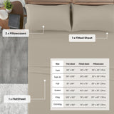 4-Piece Deep Pocket Bed Sheets Set – Ultra Soft & All-Season Comfort