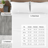 4-Piece Deep Pocket Bed Sheets Set – Ultra Soft & All-Season Comfort