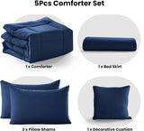 5-Piece Reversible Comforter Set