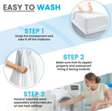 Waterproof Mattress Protector | Soft, and Breathable Encasement Cover