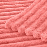 Striped Fleece Blanket | Cozy Textured Throw | Soft & Warm – Multiple Sizes