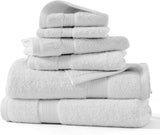 6 Pack Bath Towel Set 100% Cotton Bathroom Towel Set