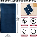 100% Cotton Kitchen Towels (Set of 6) | Terry Cloth | 16x26 inches