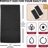 100% Cotton Kitchen Towels (Set of 6) | Terry Cloth | 16x26 inches