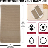 100% Cotton Kitchen Towels (Set of 6) | Terry Cloth | 16x26 inches