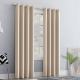 Set of 2 Thermal Blackout Curtains for Bedroom and Living Room