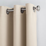Set of 2 Thermal Blackout Curtains for Bedroom and Living Room