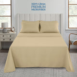 Beige 6-Piece Deep Pocket Bed Sheet Set – Lux Decor