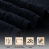 6 Pack Bath Towel Set 100% Cotton Bathroom Towel Set