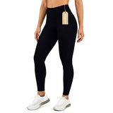 Black Women’s High-Waist Seamless Sports Leggings – Lux Decor