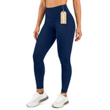 Blue Women’s High-Waist Seamless Sports Leggings – Lux Decor