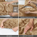 4-Piece Paisley Design Bed Sheet Set | Deep Pocket | Flat, Fitted & Pillowcases