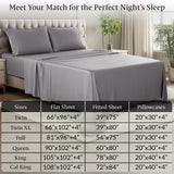 4-Piece 100% Organic Bamboo Viscose Sheet Set