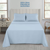 Ice Blue 6-Piece Deep Pocket Bed Sheet Set – Lux Decor