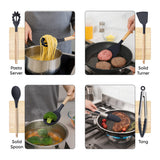 35-Piece Silicone Cooking Utensils Set with Storage Holder | BPA-Free, Dishwasher Safe, Heat Resistant