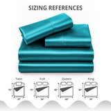 Silky Soft 4-Piece Satin Sheet Set | Deep Pocket | Wrinkle-Free Easy Care Bedding
