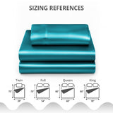Silky Soft 4-Piece Satin Sheet Set | Deep Pocket | Wrinkle-Free Easy Care Bedding
