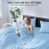 4-Piece 100% Organic Bamboo Viscose Sheet Set