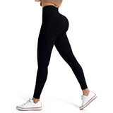 Navy Women’s High-Waist Seamless Sports Leggings – Lux Decor