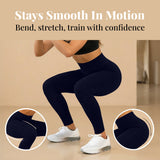 Navy Women’s High-Waist Seamless Sports Leggings – Lux Decor