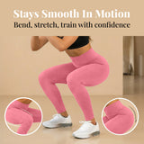Pink Women’s High-Waist Seamless Sports Leggings – Lux Decor