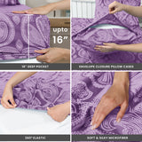 4-Piece Paisley Design Bed Sheet Set | Deep Pocket | Flat, Fitted & Pillowcases