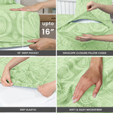 4-Piece Paisley Design Bed Sheet Set | Deep Pocket | Flat, Fitted & Pillowcases