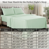 4-Piece 100% Organic Bamboo Viscose Sheet Set