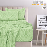 4-Piece Paisley Design Bed Sheet Set | Deep Pocket | Flat, Fitted & Pillowcases