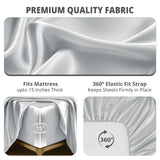 Silky Soft 4-Piece Satin Sheet Set | Deep Pocket | Wrinkle-Free Easy Care Bedding