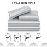 Silky Soft 4-Piece Satin Sheet Set | Deep Pocket | Wrinkle-Free Easy Care Bedding