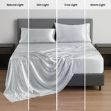 Silky Soft 4-Piece Satin Sheet Set | Deep Pocket | Wrinkle-Free Easy Care Bedding
