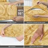4-Piece Paisley Design Bed Sheet Set | Deep Pocket | Flat, Fitted & Pillowcases