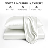 Silky Soft 4-Piece Satin Sheet Set | Deep Pocket | Wrinkle-Free Easy Care Bedding